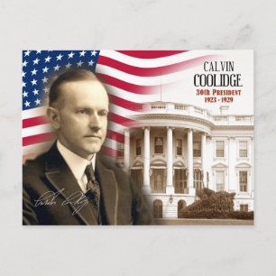 Cartão Postal Calvin Coolidge - 30 dos EUA