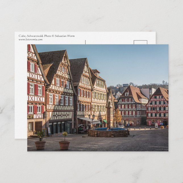 Cartão Postal Calw Schwarzwald (Frente/Verso)