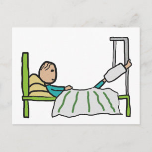Cartão Postal Cama de Hospital