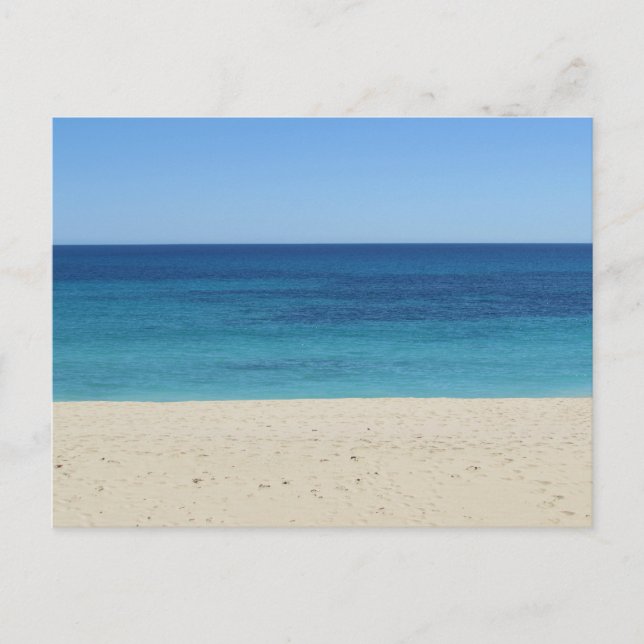 Cartão Postal Camadas de Oceano de Praia (Frente)