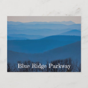 Cartão Postal Camadas de Parkway de Cordilheira Azul
