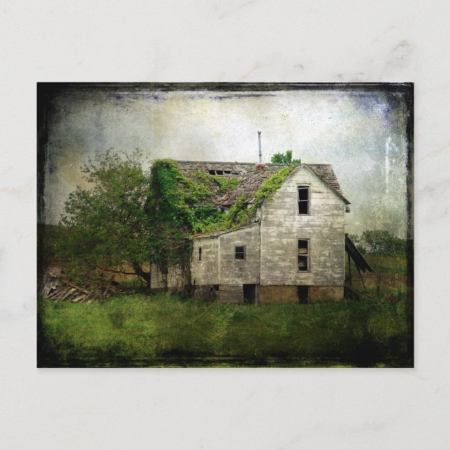 Cartão Postal Câmara Abandonada do Missouri Rural (Frente)