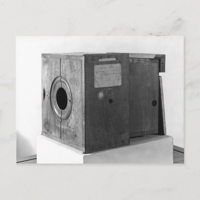 Cartão Postal Câmara de Joseph Nicephore Niepce, c.1816-22 (Frente)