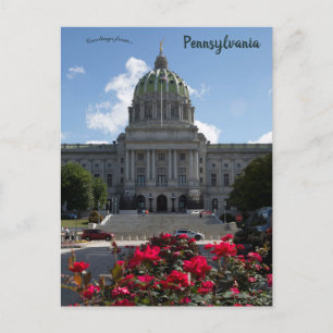 Cartão Postal Câmara dos Representantes da Pensilvânia Harrisbur