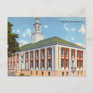 Cartão Postal Câmara Municipal, Burlington, Vermont