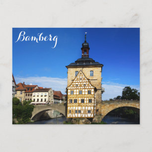 Cartão Postal Câmara Municipal de Bamberg Alemanha