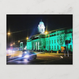 Cartão Postal Câmara Municipal de Cork, semana de St. Patricks,