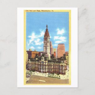 Cartão Postal Câmara Municipal de Filadélfia, Pensilvânia, Vinta