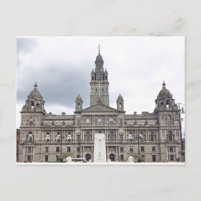 Cartão Postal Câmara Municipal de Glasgow (Frente)