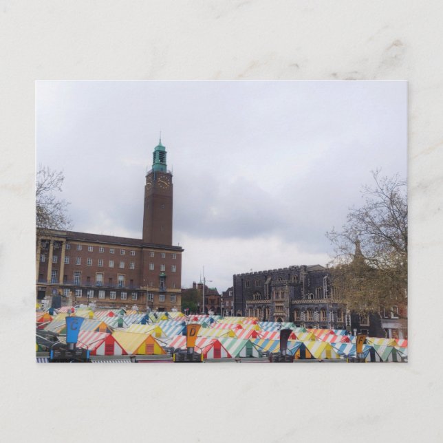 Cartão Postal Câmara Municipal de Norwich (Frente)