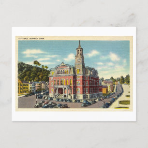 Cartão Postal Câmara Municipal de Norwich, Connecticut, Viagens