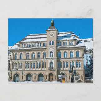 Cartão Postal Câmara Municipal em St Moritz, Suíça