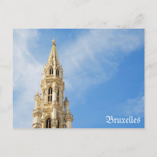 Cartão Postal Câmara Municipal medieval em Bruxelas