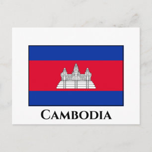 Cartão Postal Cambodia Flag