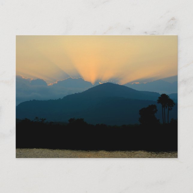 Cartão Postal Cambodia - sunset Kampot (Frente)