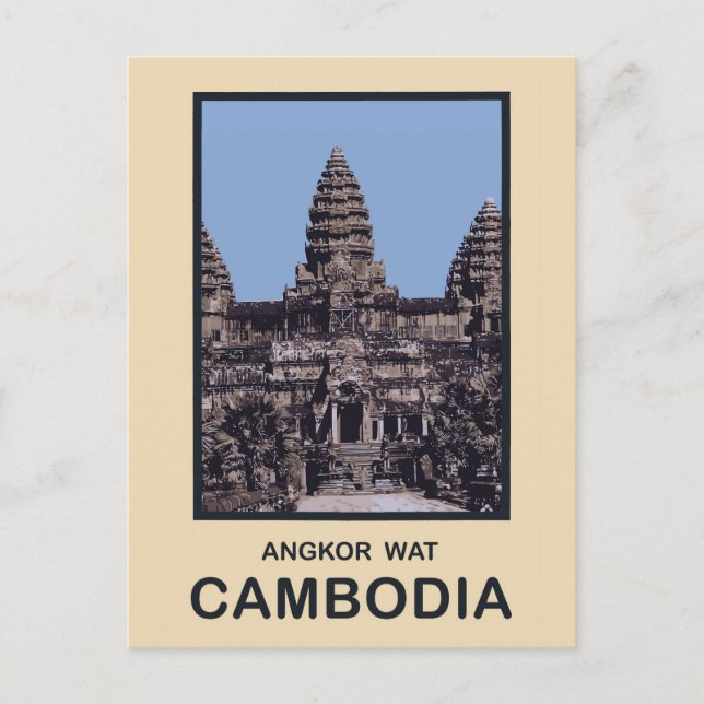 Cartão Postal Camboja Angkor Wat (Frente)