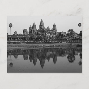 Cartão Postal Camboja  Cartão-postal de Fotografia B&W Angkor W