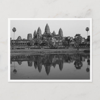 Cartão Postal Camboja| Cartão-postal de Fotografia B&W Angkor Wa