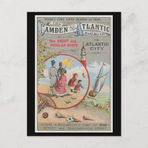 Cartão postal Camden e Atlantic Railroad
