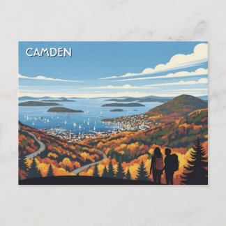 Cartão Postal Camden Maine Travel