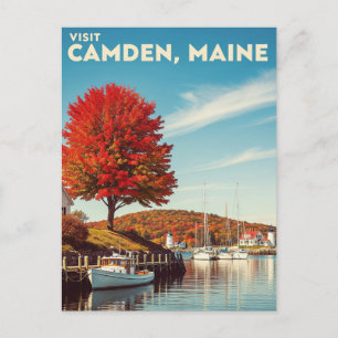 Cartão Postal Camden Maine Viagem