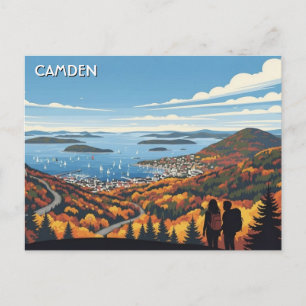 Cartão Postal Camden Maine Viagens
