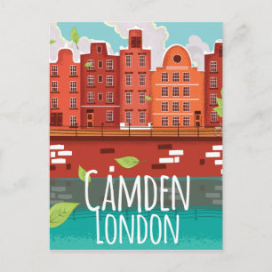 Cartão Postal Camden, viagens vintage de poster de Londres
