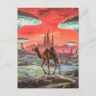 Cartão Postal Camel em outro cartão-postal do planeta
