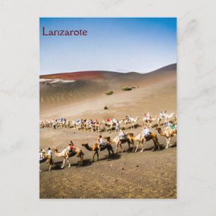 Cartão Postal Camel Trem em Lanzarote