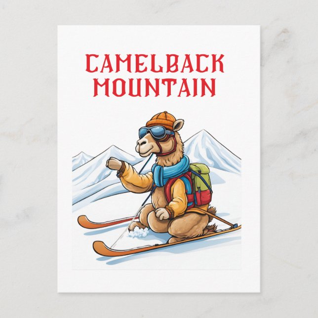Cartão Postal Camelback Mountain Ski (Frente)