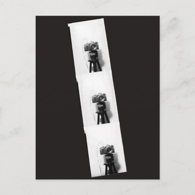Cartão Postal Câmera em uma cabine de fotos (Frente)