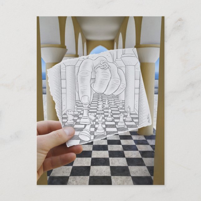 Cartão Postal Câmera Pencil Vs - Checkmate (Frente)