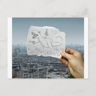 Cartão Postal Câmera Pencil Vs - Dino