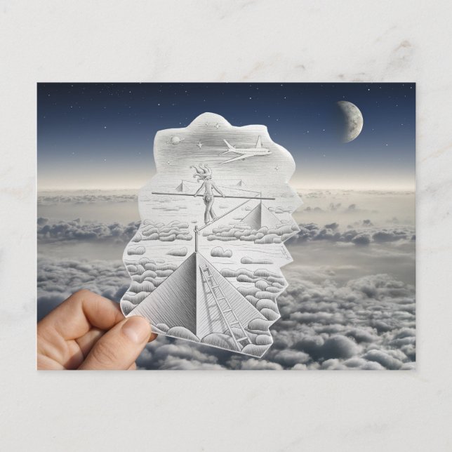 Cartão Postal Câmera Pencil Vs - Tightrope Walker (Frente)