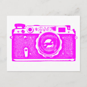 Cartão Postal Câmera Russa soviética - Magenta