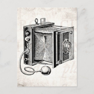 Cartão Postal Câmera Vintage - Câmeras Antigas - Fotografia Pret