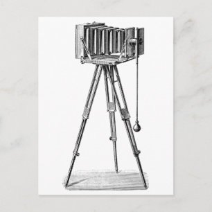 Cartão Postal Câmera Vintage - Câmeras Antigas - Fotografia Pret