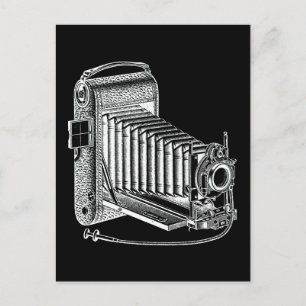 Cartão Postal Câmera Vintage - Câmeras Antigas Retrô Fotográfico