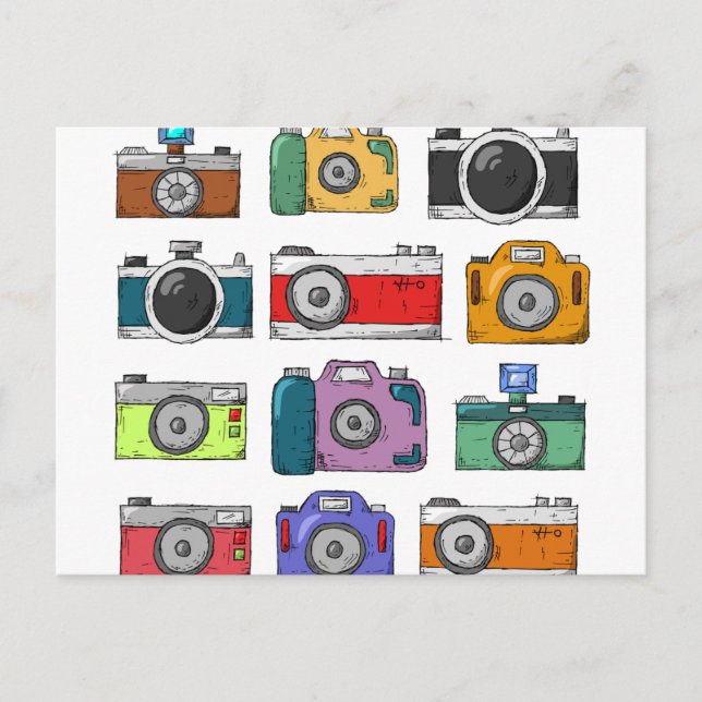 Cartão Postal Câmeras Antigas (Frente)