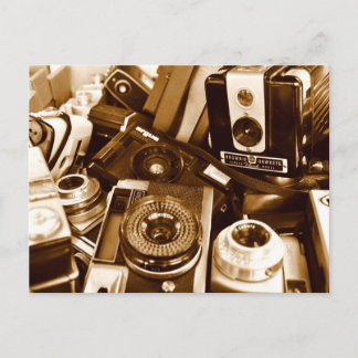 Cartão Postal Câmeras antigas no compro Thrift
