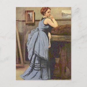 Cartão Postal Camille Corot - A Mulher de Azul