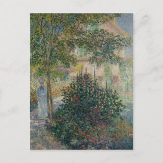 Cartão Postal Camille Monet no Jardim do Argenteuil - Monet