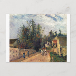 Cartão Postal Camille Pissaro - Treinador, fuelóleo da estrada