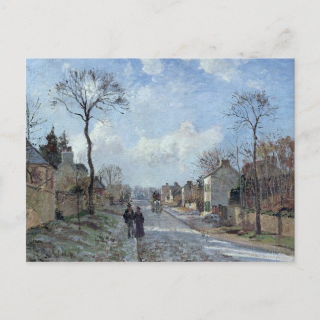 Cartão Postal Camille Pissarro | A estrada para Louveciennes, 18 (Frente)