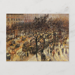 Cartão Postal Camille Pissarro - Boulevard des Italiens Tarde