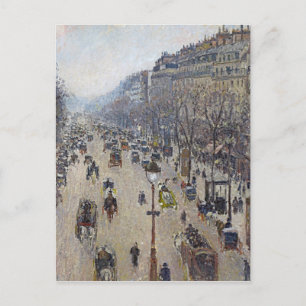 Cartão Postal Camille Pissarro - Boulevard Montmartre