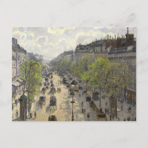 Cartão Postal Camille Pissarro - Boulevard Montmartre, Primavera