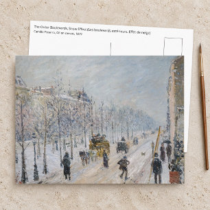 Cartão Postal Camille Pissarro - Boulevares Exteriores, Efeito d