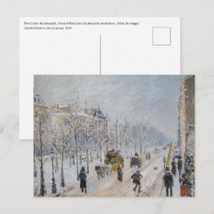 Cartão Postal Camille Pissarro - Boulevares Exteriores, Efeito d