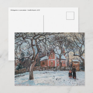 Cartão Postal Camille Pissarro - Castanheiros em Louvecienne